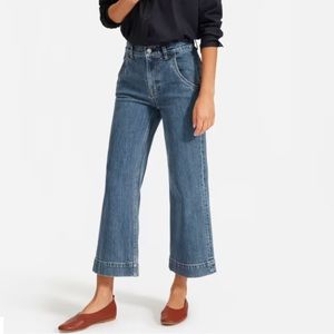 Everlane Blue Wide Leg Jeans